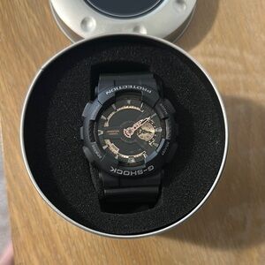 Casio G-Shock Black with Gold Accents Watch